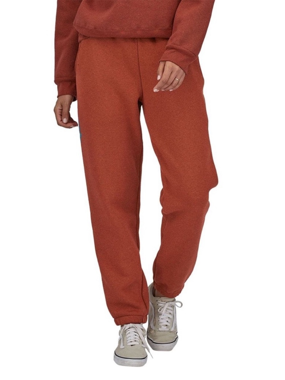 Patagonia Rust Brown Ridge Rise Stripe Uprisal Sweatpants S